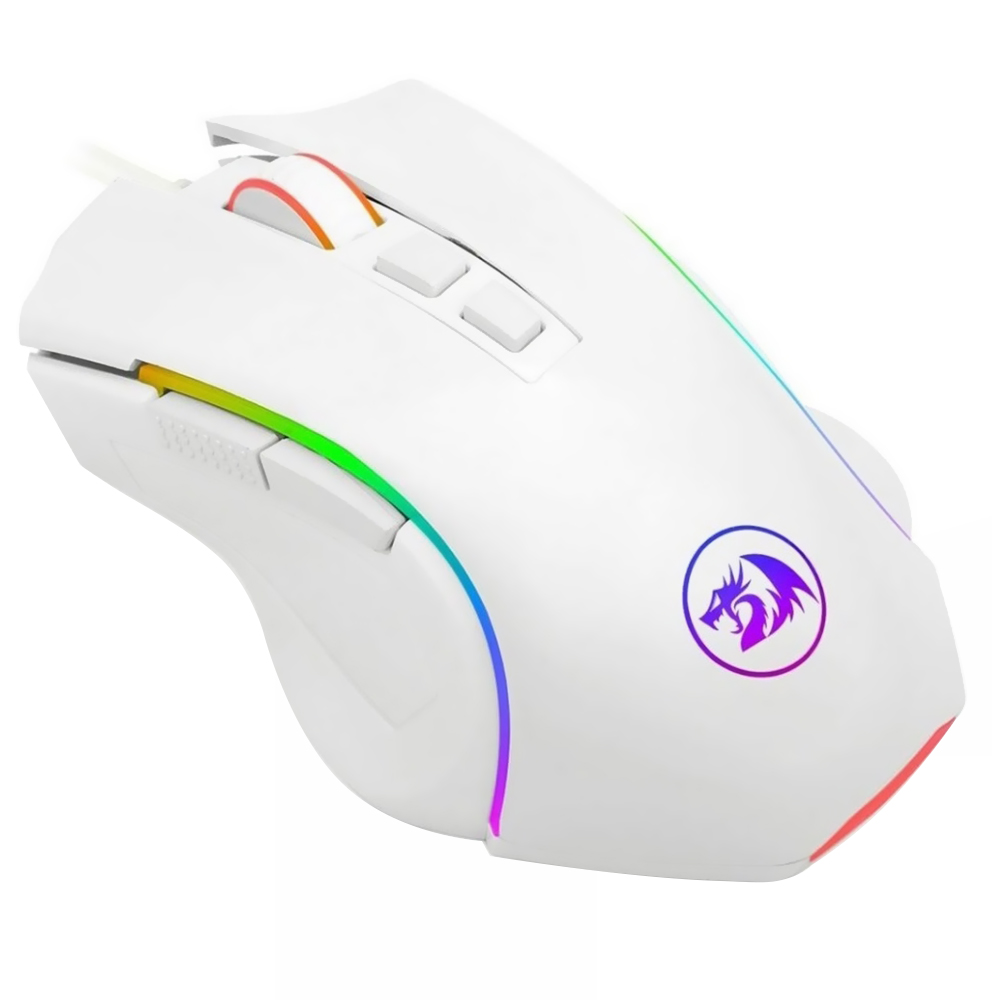 Mouse Gamer Redragon Griffin M607W USB / RGB - Branco