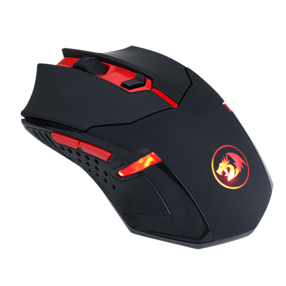 Mouse Gamer Redragon M601WL-BA Wireless / LED - Preto + Mousepad