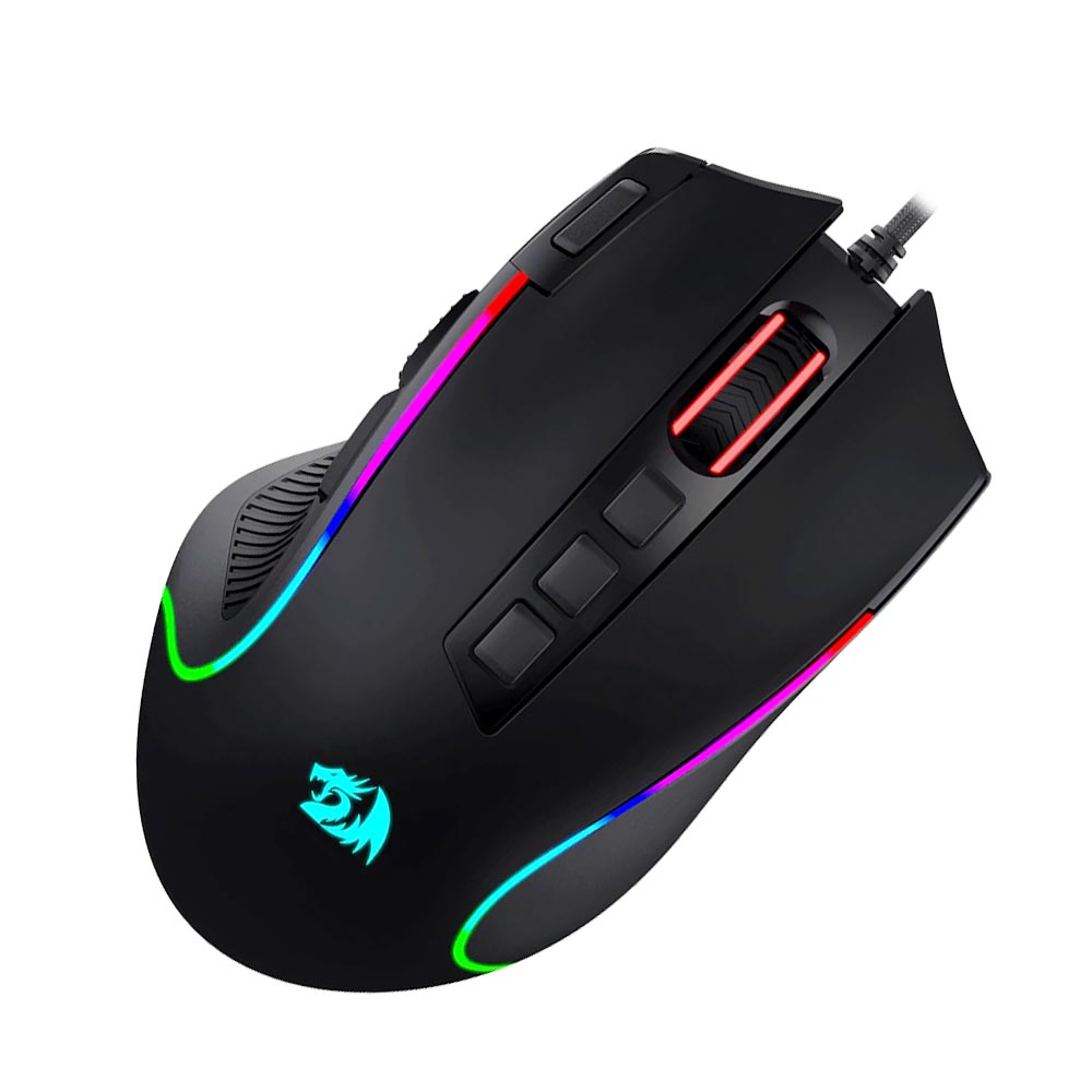 Mouse Gamer Redragon M612-RGB Predator USB - Preto