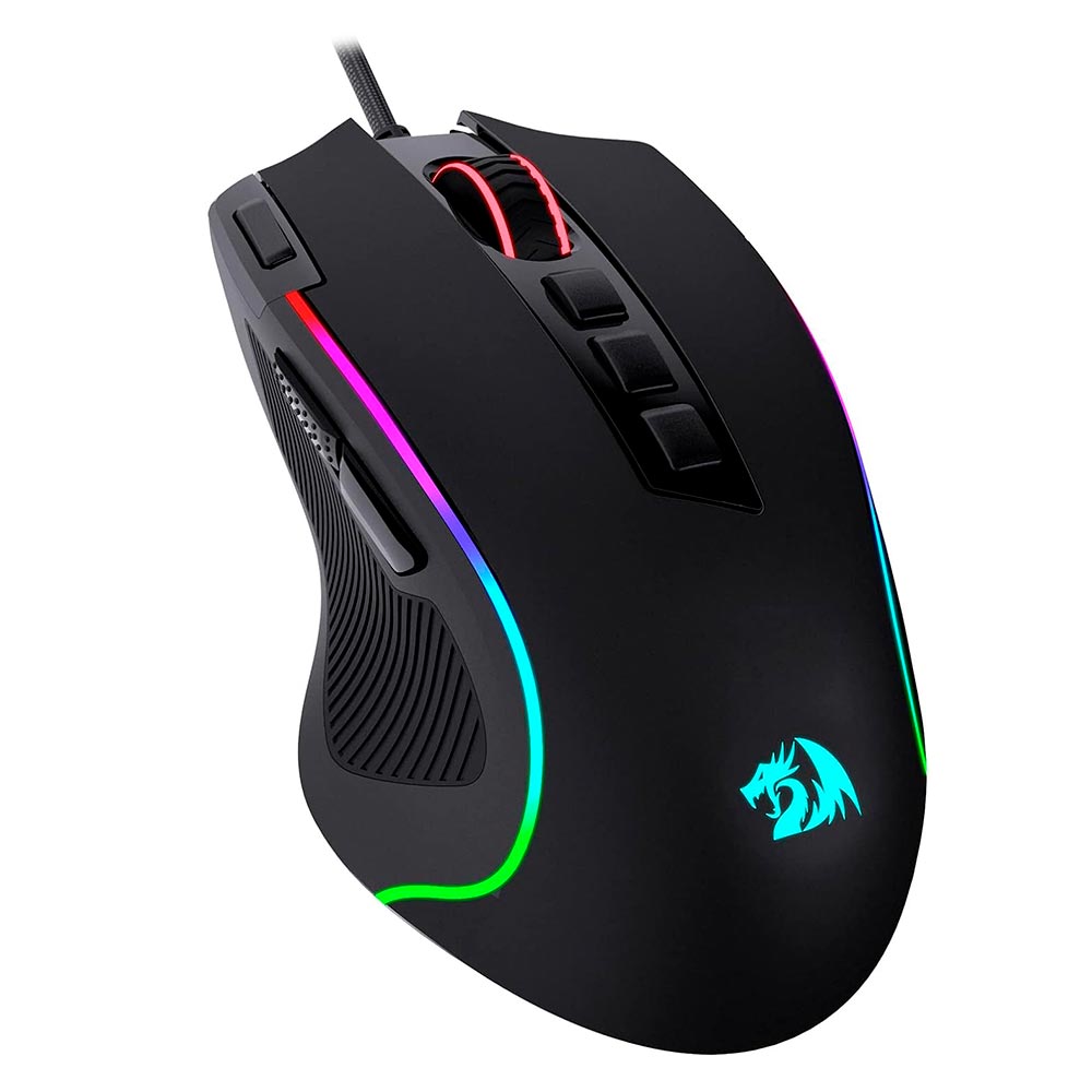 Mouse Gamer Redragon M612-RGB Predator USB - Preto