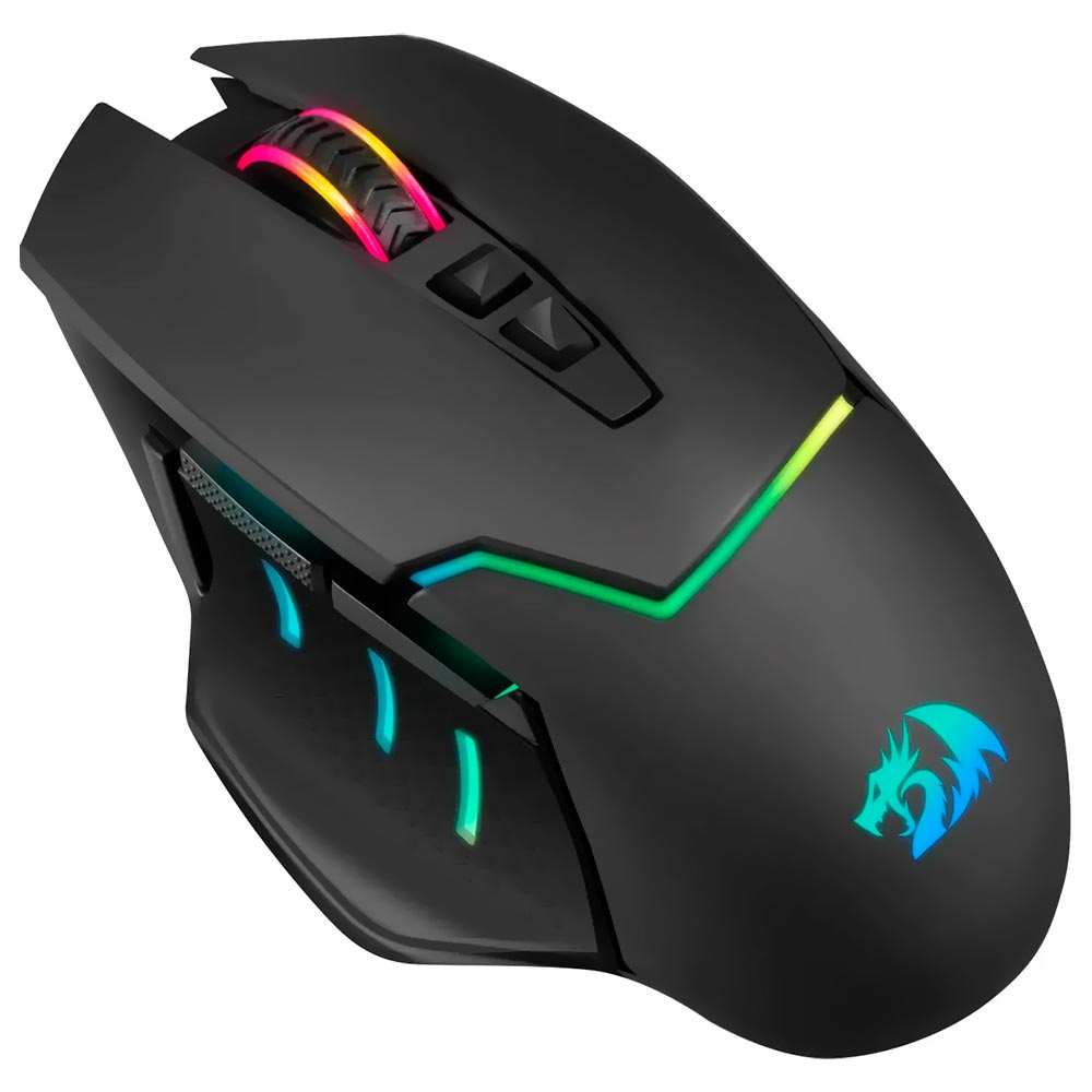 Mouse Gamer Redragon M690-PRO Mirage Pro Wireless / RGB - Preto