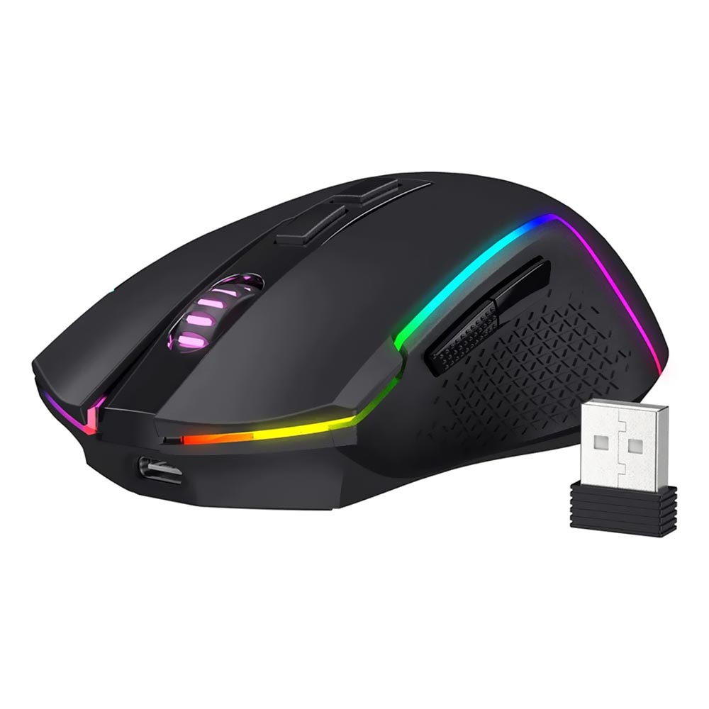 Mouse Gamer Redragon M693-RGB Trident Wireless - Preto