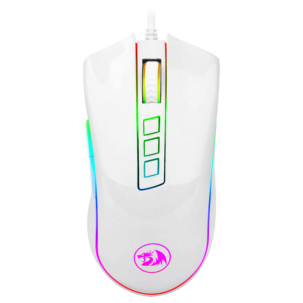 Mouse Gamer Redragon M711W Cobra USB / RGB - Branco
