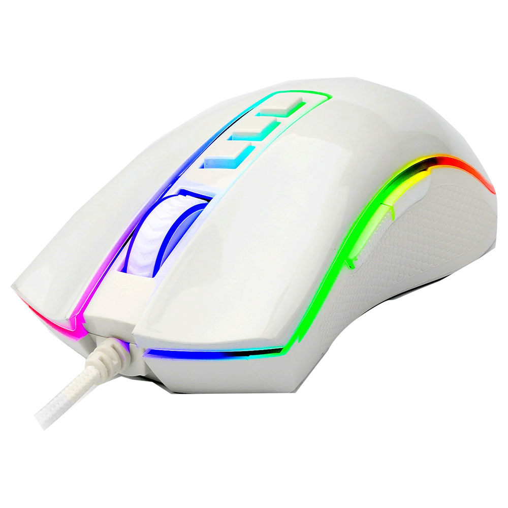 Mouse Gamer Redragon M711W Cobra USB / RGB - Branco