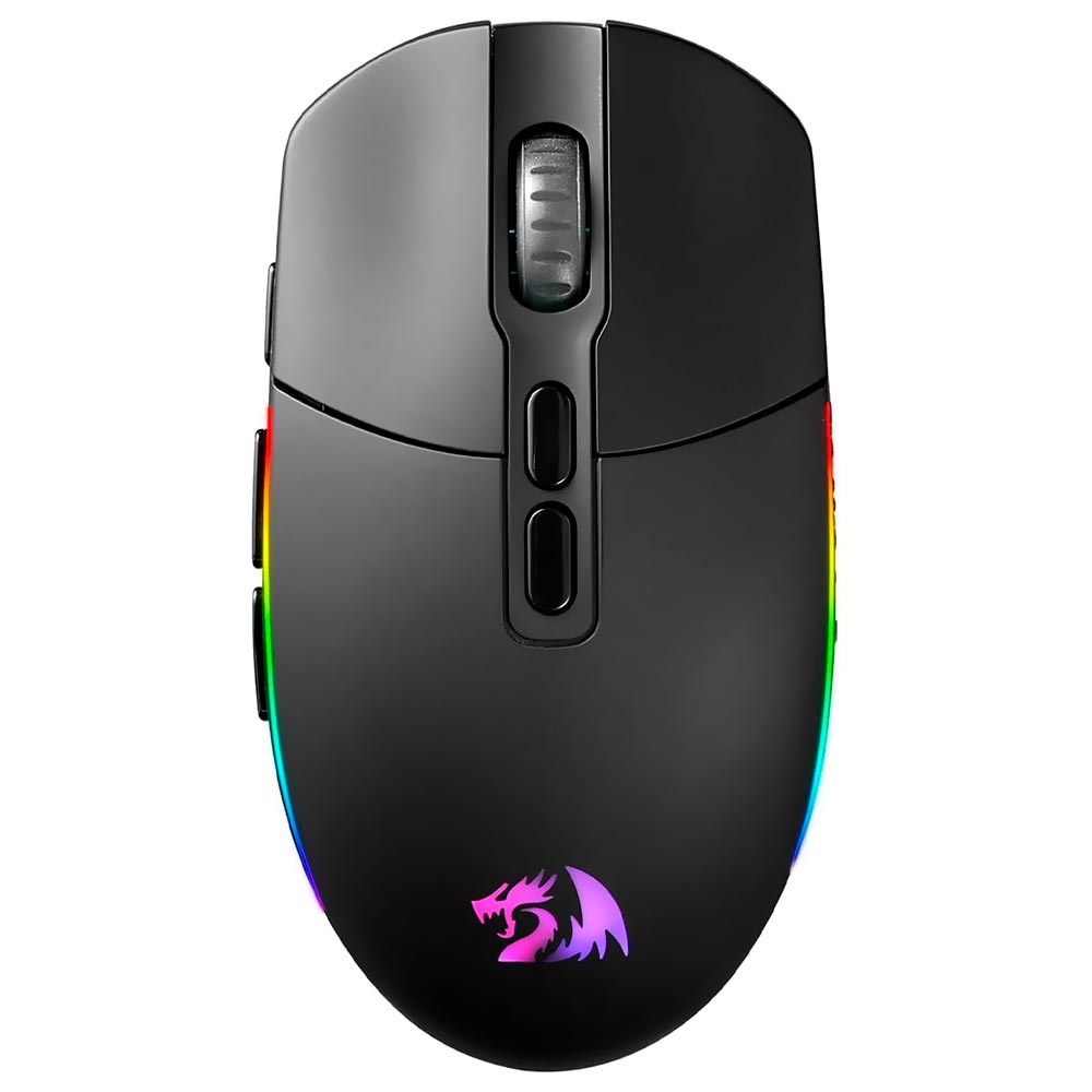 Mouse Gamer Redragon M719RGB-PRO Invader Pro Wireless - Preto