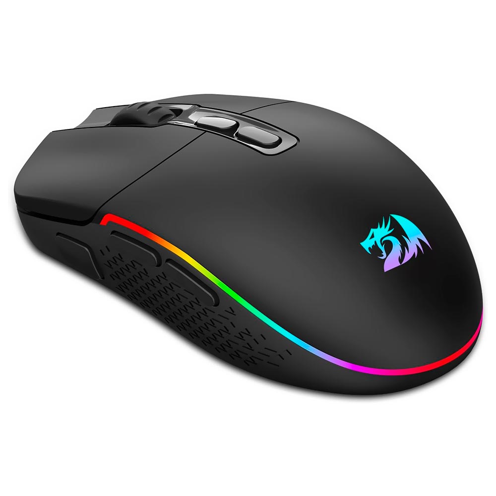Mouse Gamer Redragon M719RGB-PRO Invader Pro Wireless - Preto