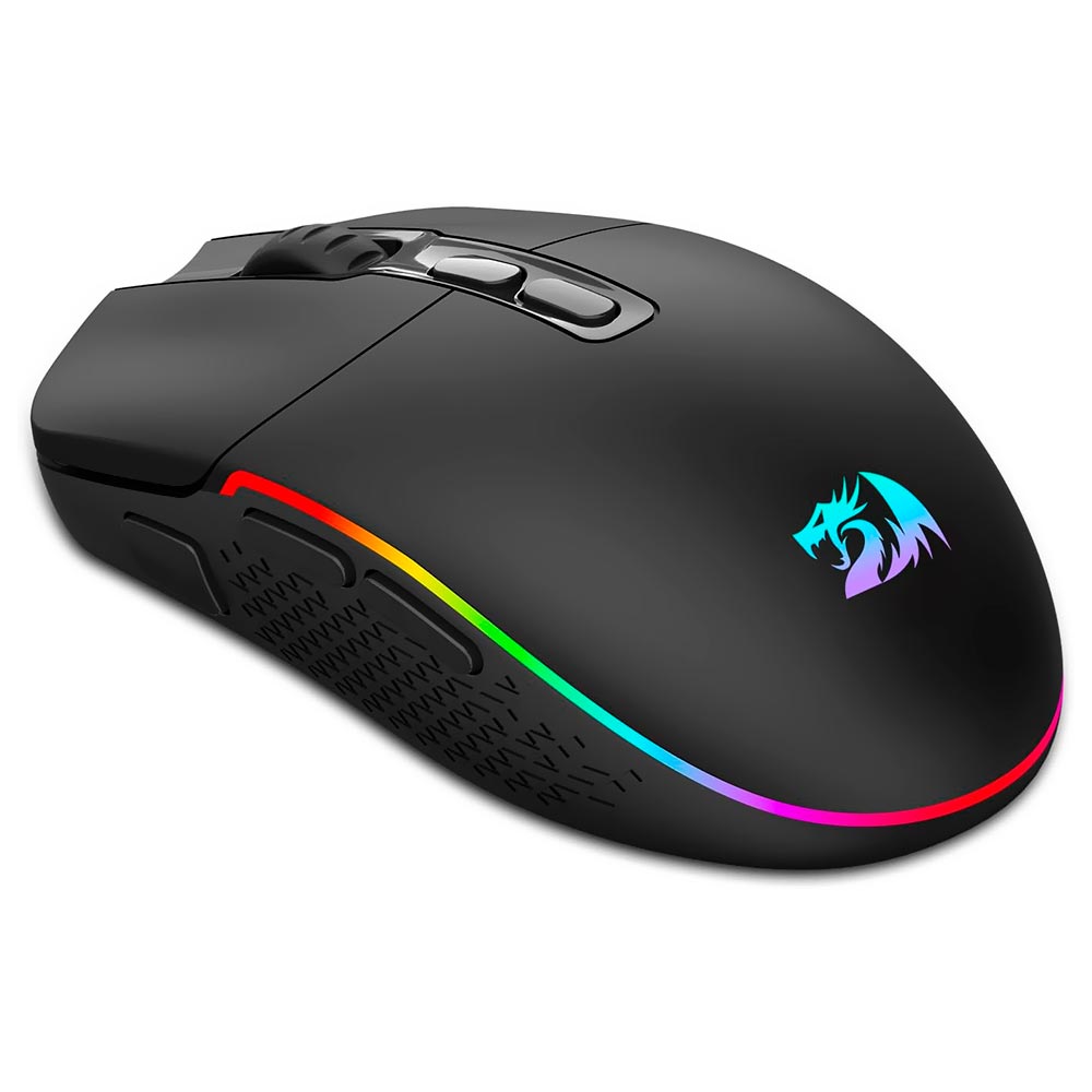 Mouse Gamer Redragon M719RGB-PRO Invader Pro Wireless - Preto