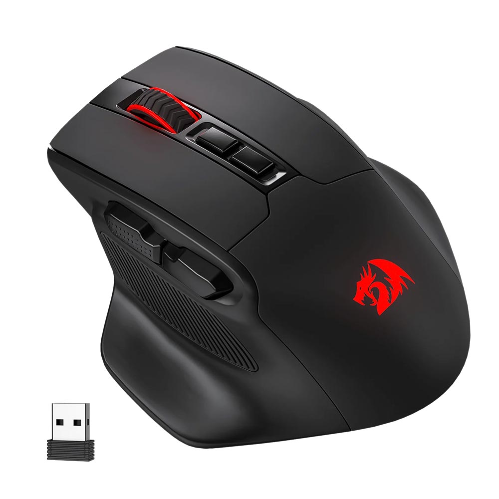 Mouse Gamer Redragon M806RGB-PRO Bullseye Pro Wireless - Preto
