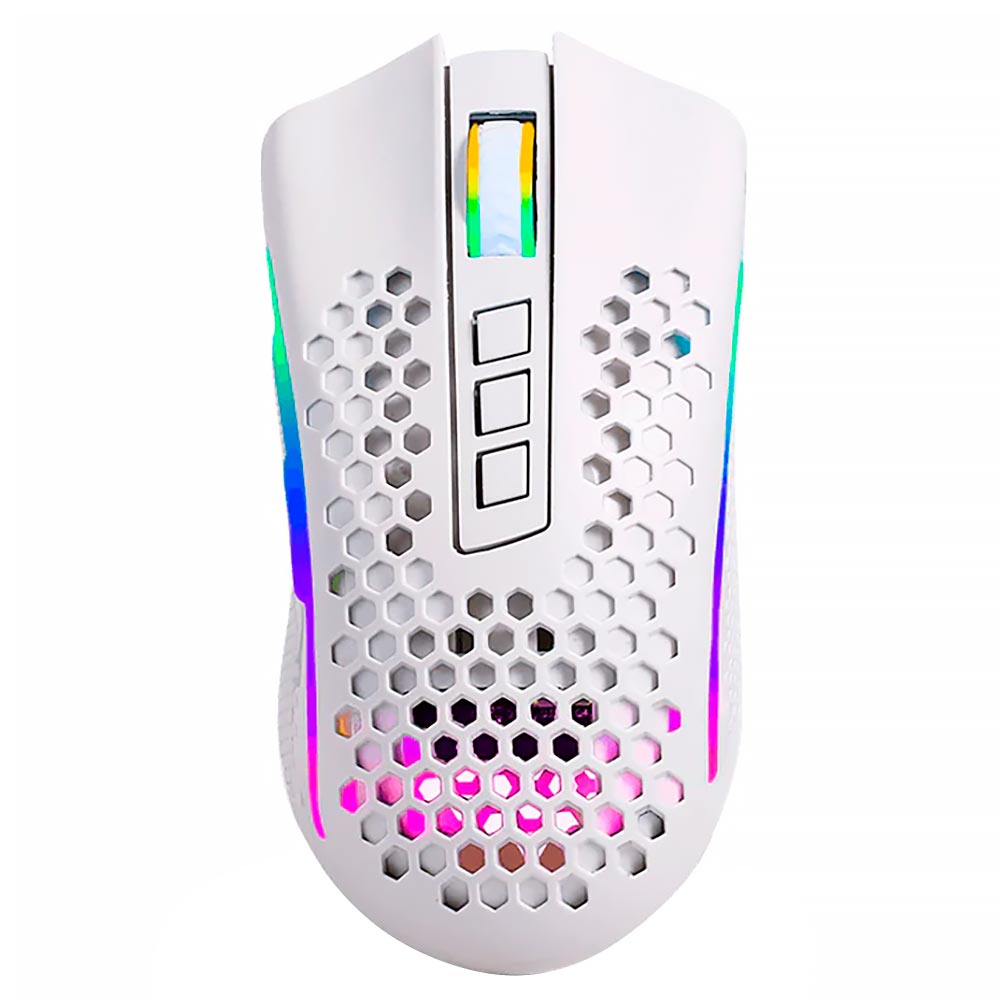 Mouse Gamer Redragon M808W-KS Storm Pro Wireless / RGB - Branco