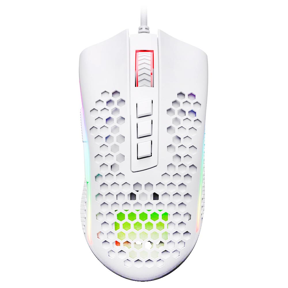 Mouse Gamer Redragon M808W-RGB Storm USB - Branco