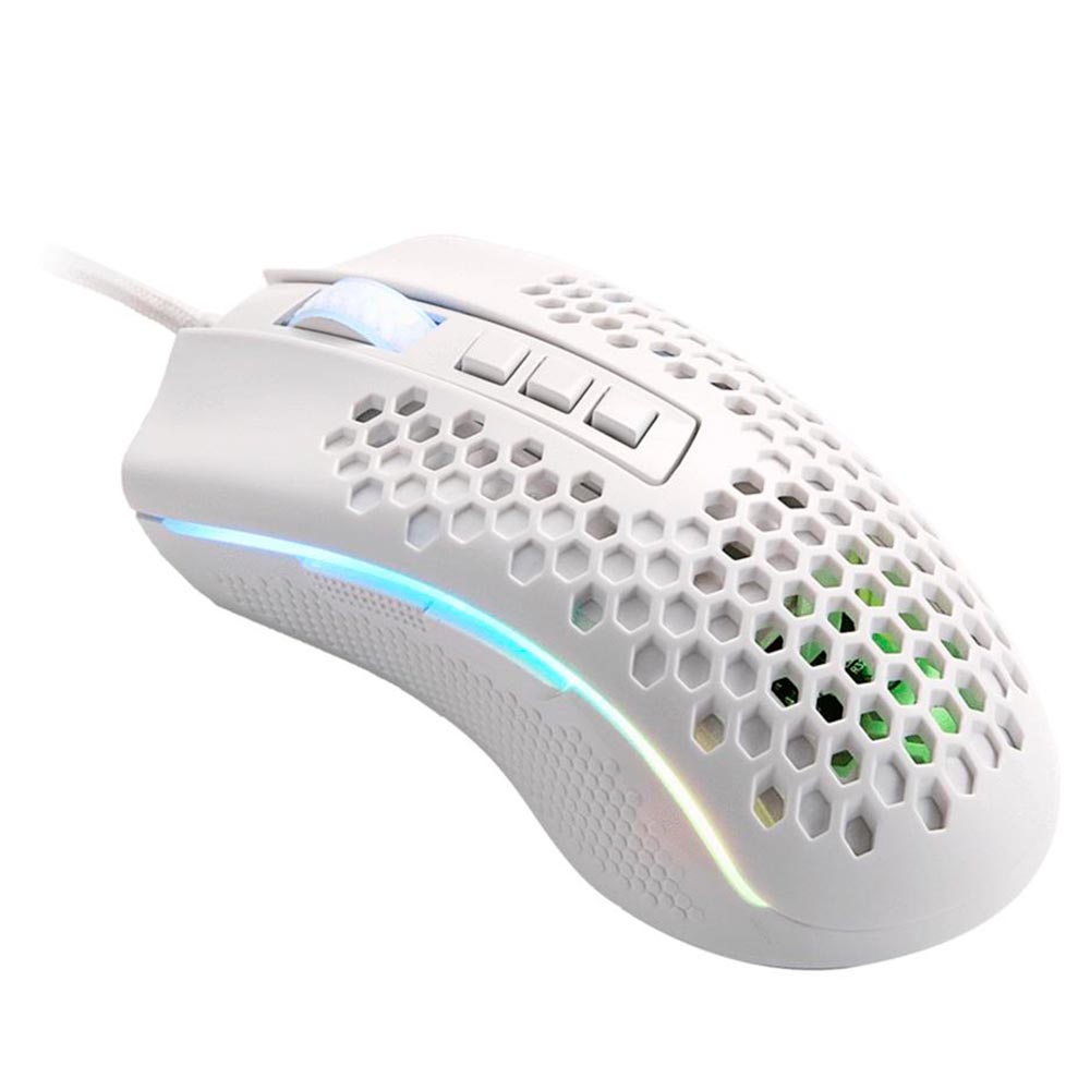 Mouse Gamer Redragon M808W-RGB Storm USB - Branco