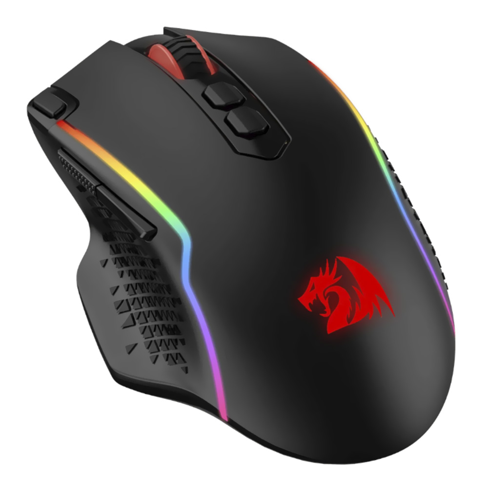 Mouse Gamer Redragon M810RGB-PRO Taipan Pro Wireless - Preto