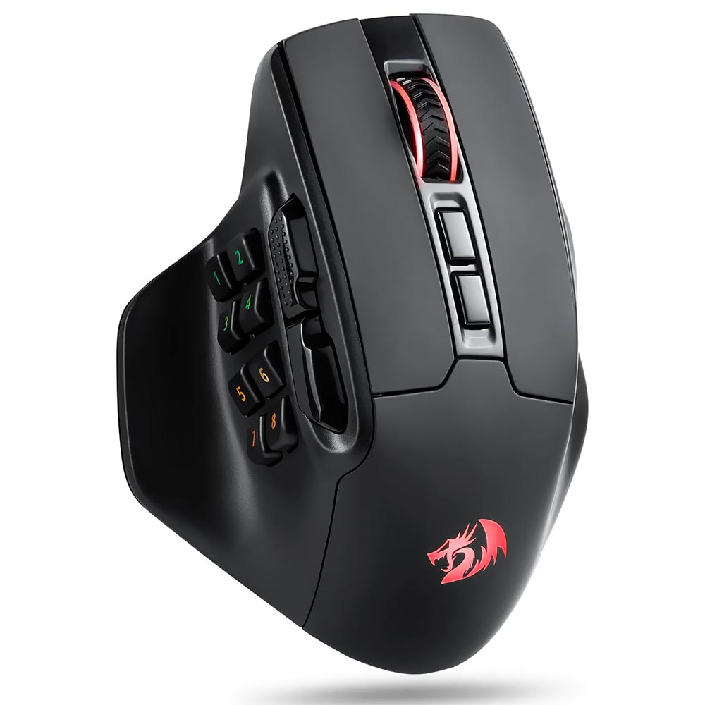 Mouse Gamer Redragon M811RGB-Pro Aatrox Wireless - Preto