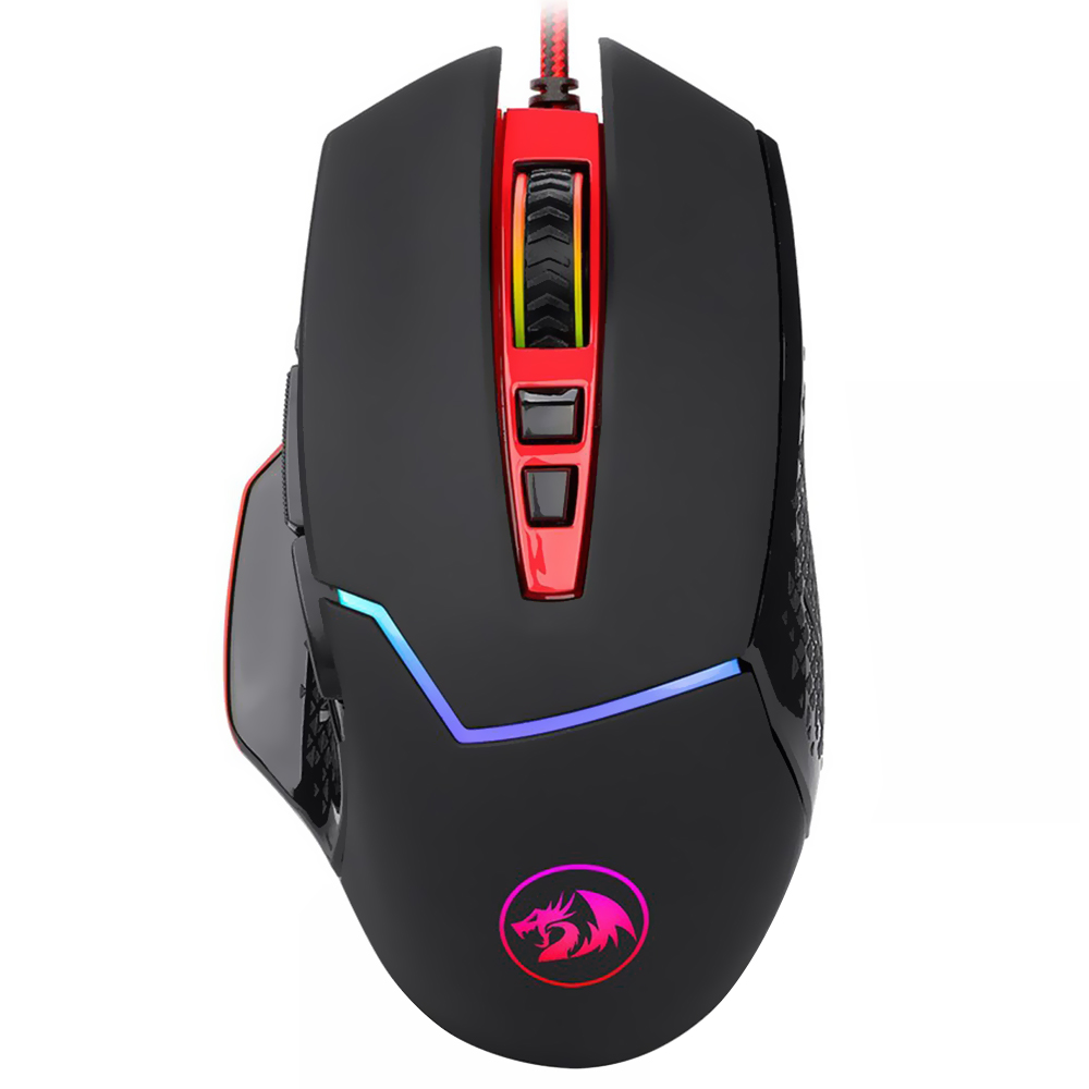 Mouse Gamer Redragon M907 Inspirit2 USB / RGB - Preto