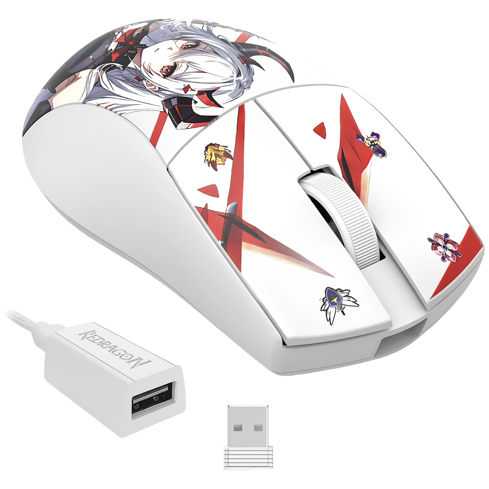 Mouse Gamer Redragon M916AK-PRO K1NG Pro Wireless - Branco