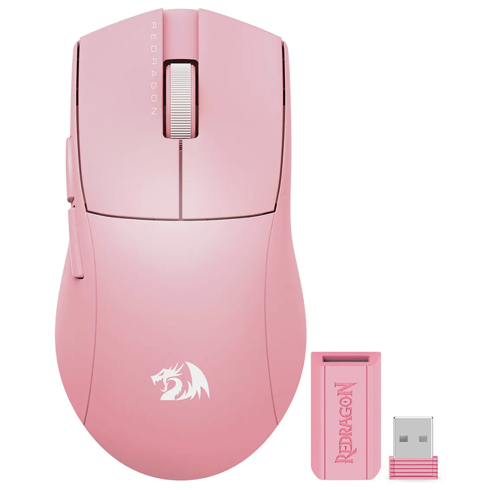 Mouse Gamer Redragon M916P-PRO-1K K1NG Pro Wireless - Rosa