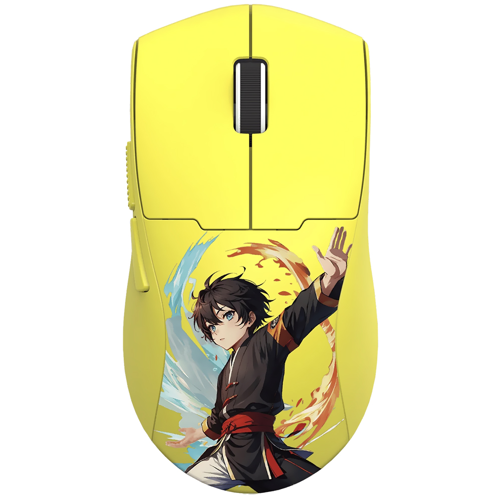 Mouse Gamer Redragon M918AKB-PRO K1NG Max Wireless - Amarelo