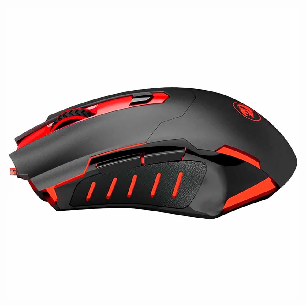 Mouse Gamer Redragon Pegasus M705 USB / LED - Preto / Vermelho