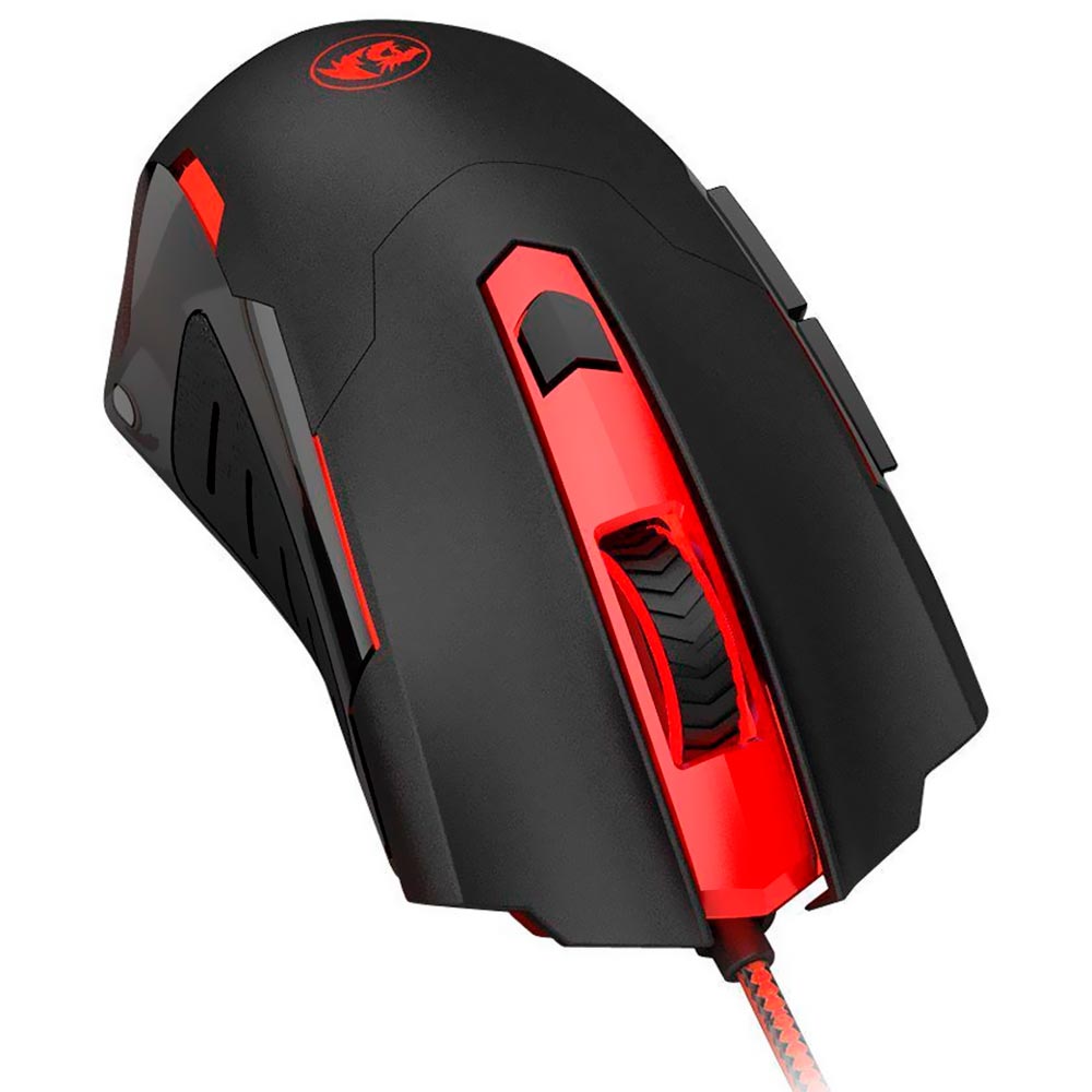 Mouse Gamer Redragon Pegasus M705 USB / LED - Preto / Vermelho