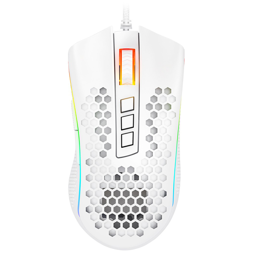 Mouse Gamer Redragon Storm Elite M988W-RGB USB - Branco