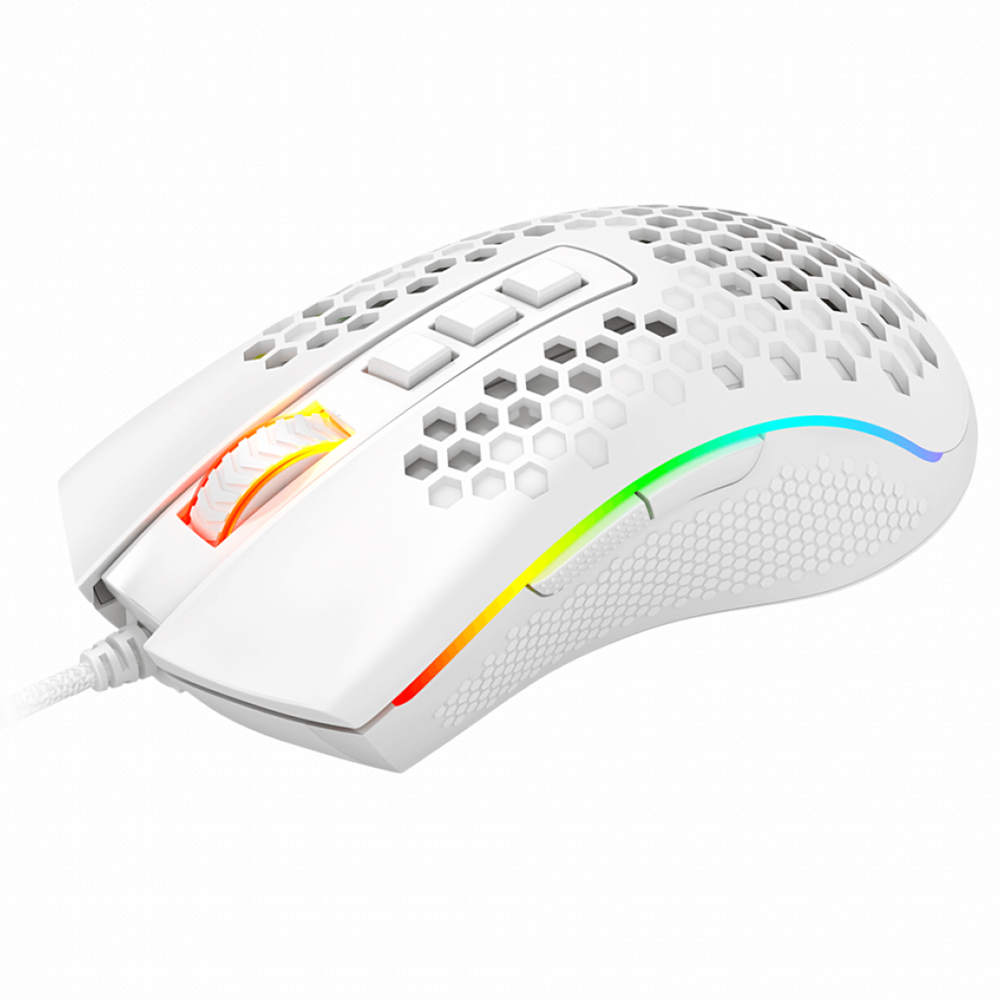 Mouse Gamer Redragon Storm Elite M988W-RGB USB - Branco