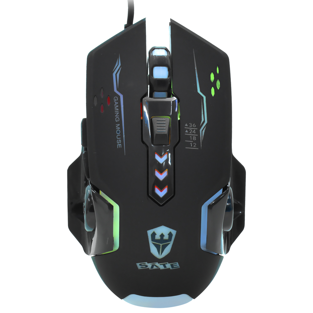 Mouse Gamer Satellite A-562/6D USB / RGB - Preto