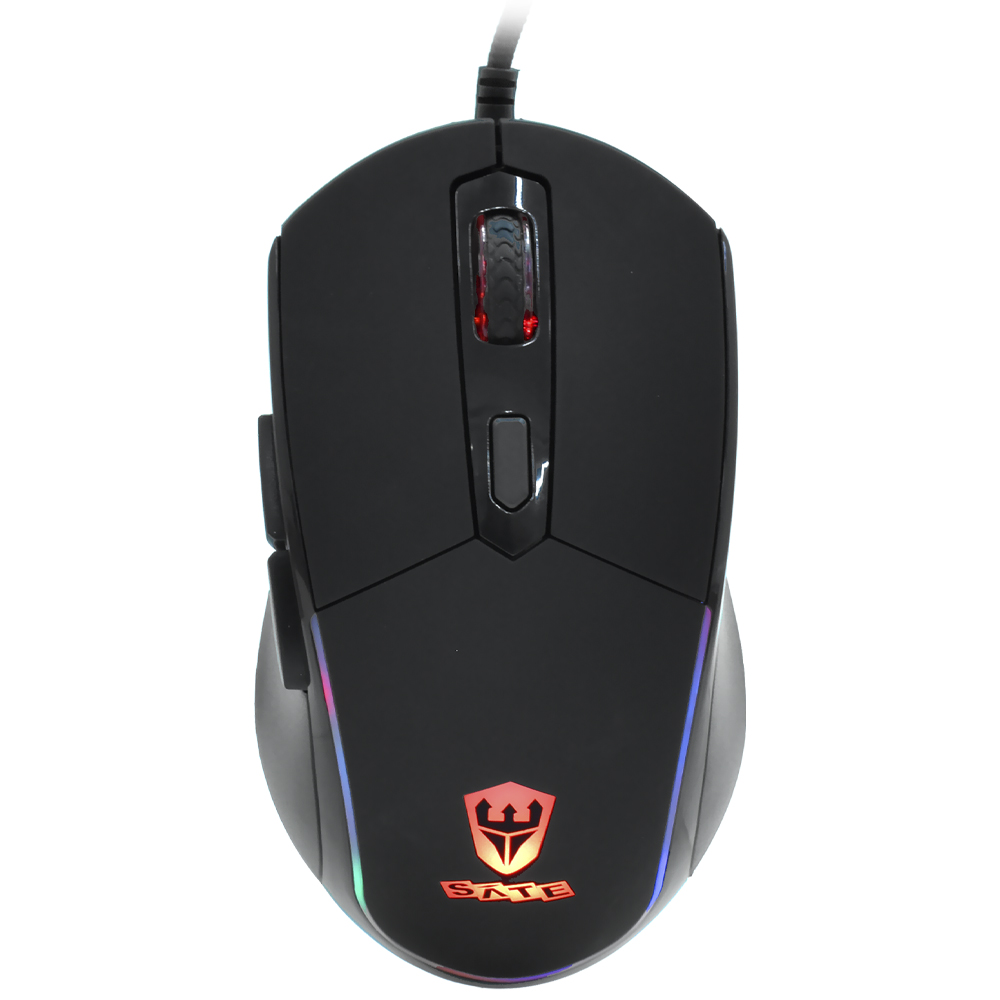 Mouse Gamer Satellite A-566 USB / RGB - Preto