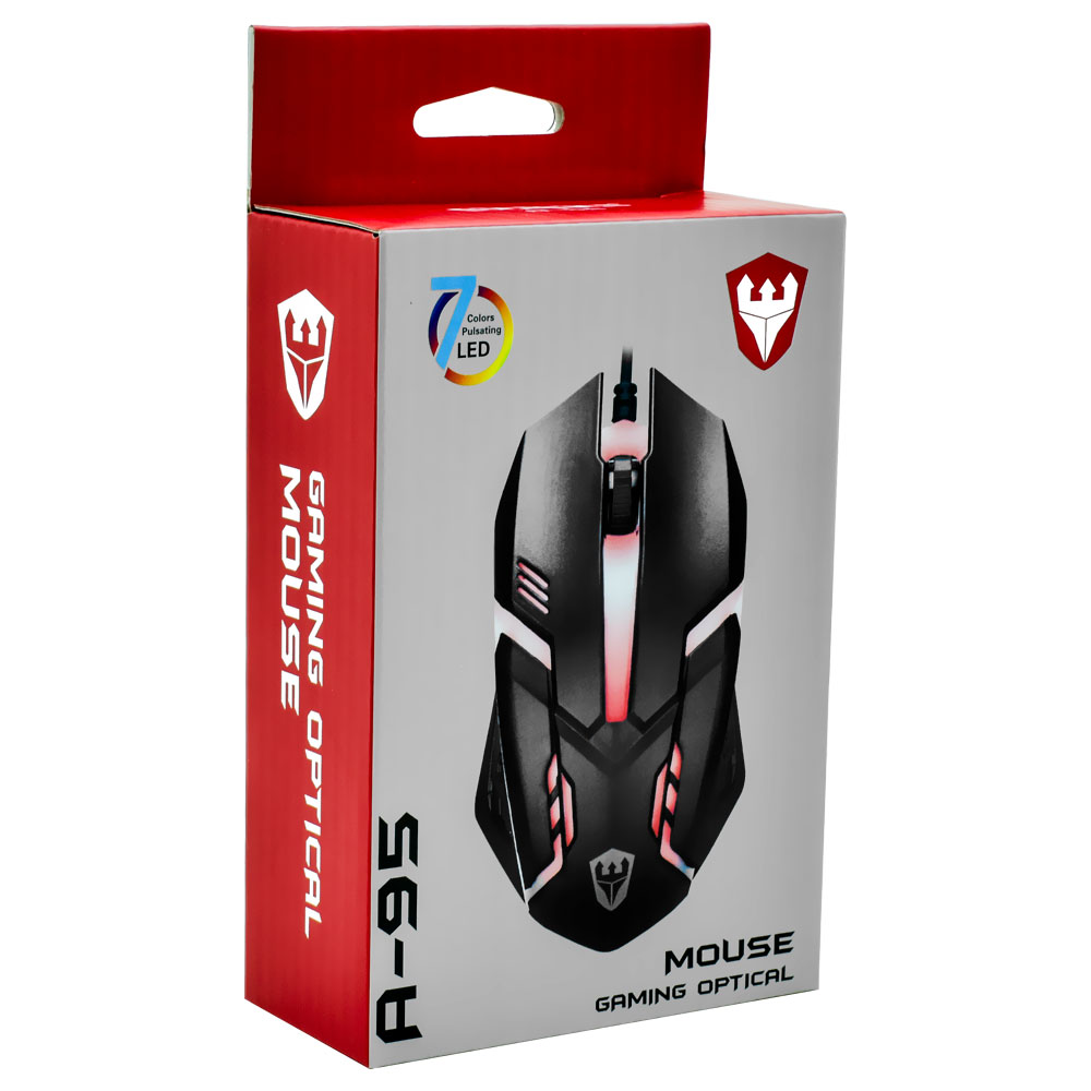 Mouse Gamer Satellite A-95 USB / RGB - Preto