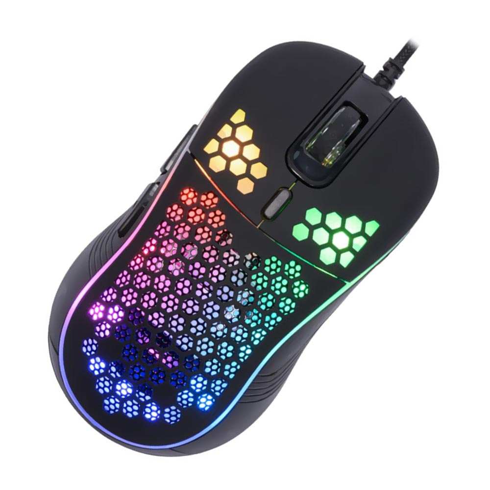 Mouse Gamer Satellite A-GM08 USB / RGB - Preto