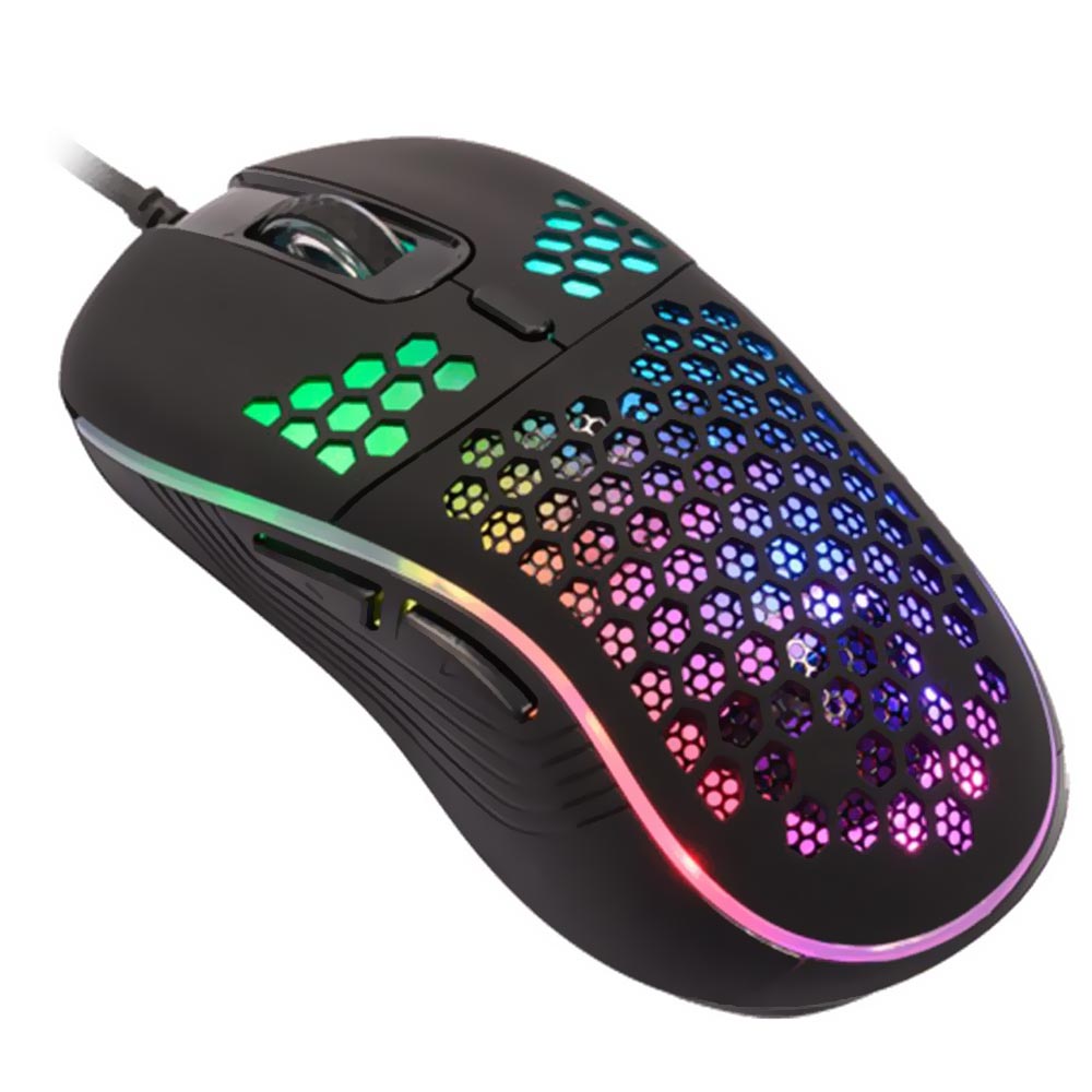 Mouse Gamer Satellite A-GM08 USB / RGB - Preto