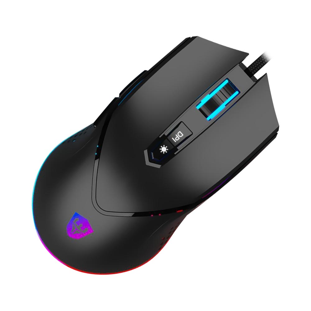 Mouse Gamer Satellite A-GM09 USB / RGB - Preto