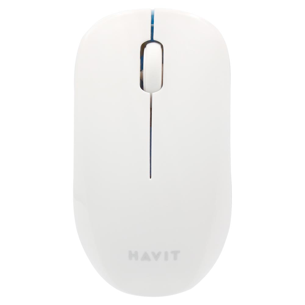Mouse Havit HV-MS66GT Wireless - Branco / Azul