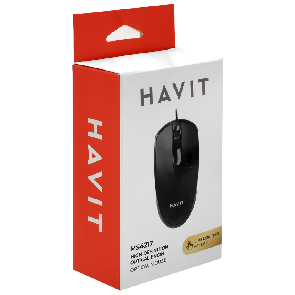 Mouse Havit MS4217 Óptico USB - Preto