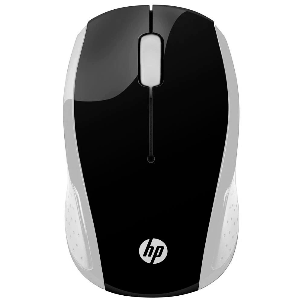 Mouse HP 200 Wireless - Preto / Prata