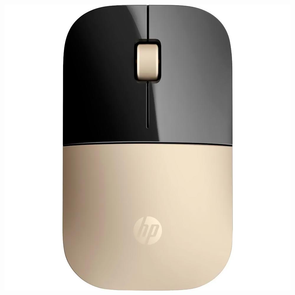 Mouse HP Z3700 Wireless - Preto / Dourado