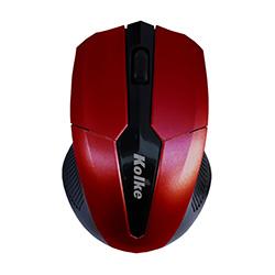 Mouse Kolke KEM-412 Wireless - Preto / Vermelho
