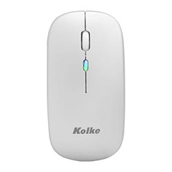 Mouse Kolke KEM-699 LED Wireless - Prata
