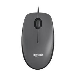 Mouse Logitech M100 USB - Cinza (910-001601)