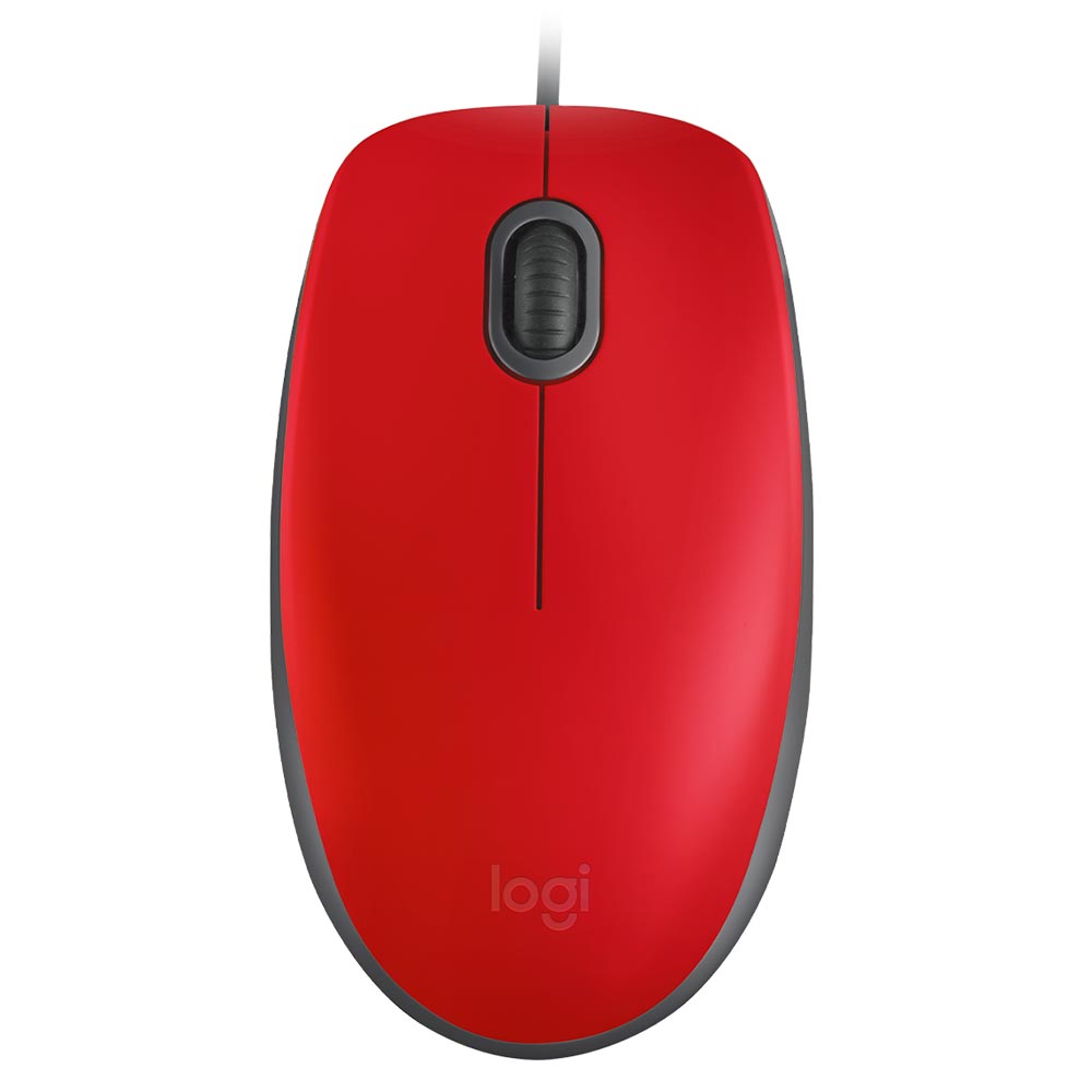 Mouse Logitech M110 Silent USB - Vermelho (910-005492)
