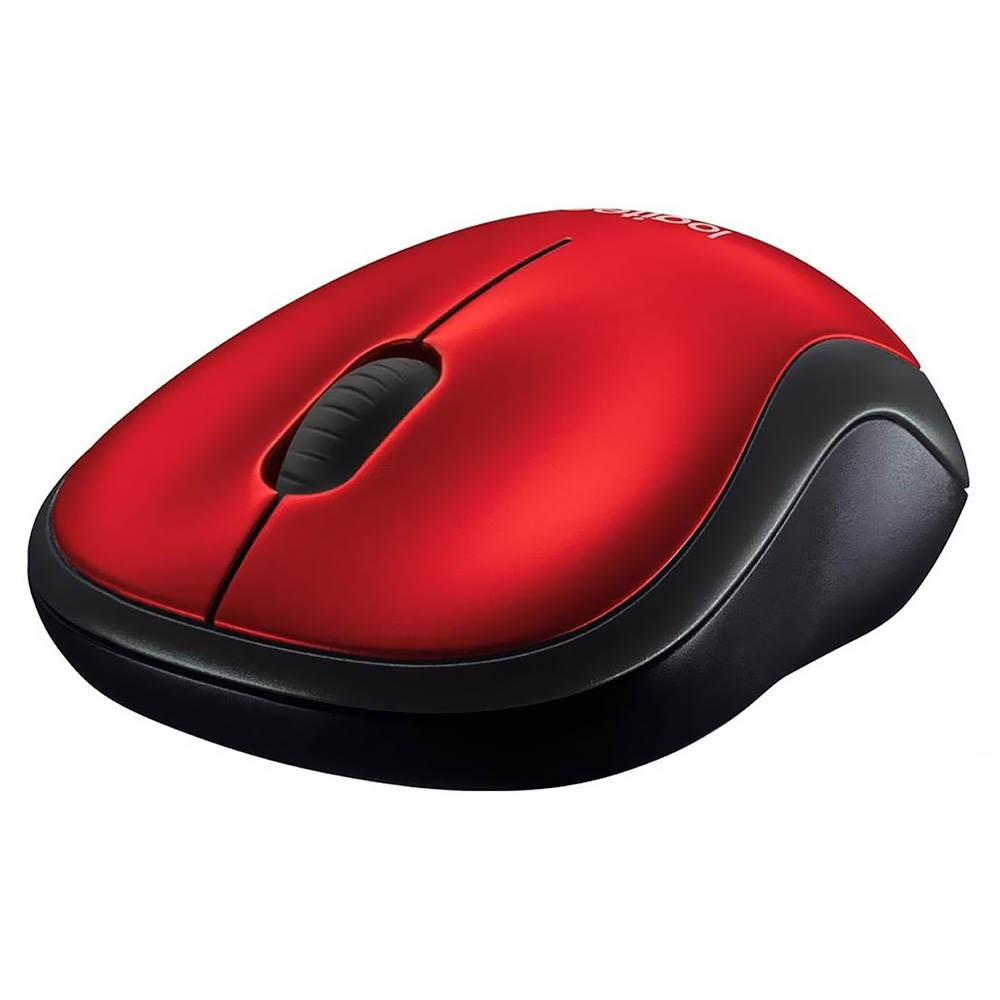 Mouse Logitech M185 Wireless - Vermelho (910-003635)