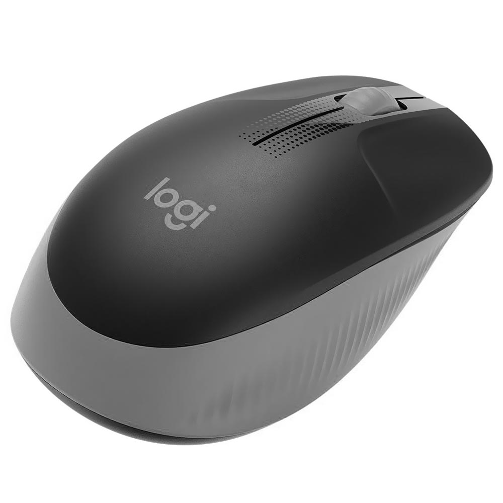 Mouse Logitech M190 Wireless - Cinza (910-005902)