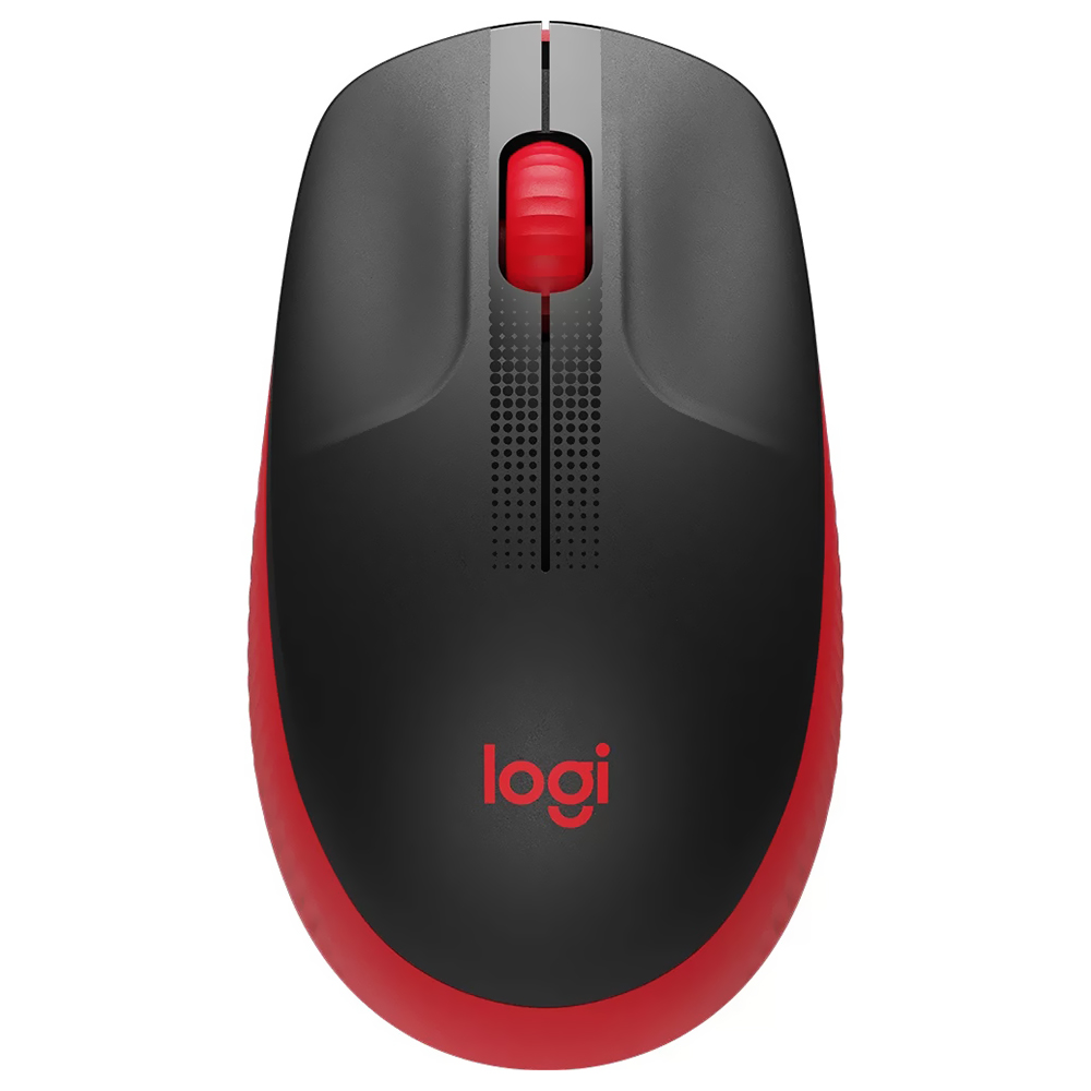 Mouse Logitech M190 Wireless - Vermelho (910-005904)