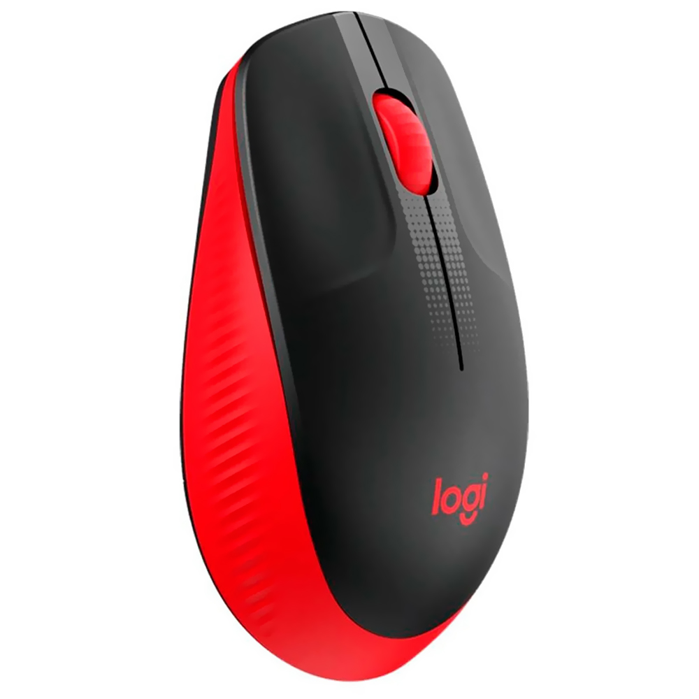 Mouse Logitech M190 Wireless - Vermelho (910-005904)