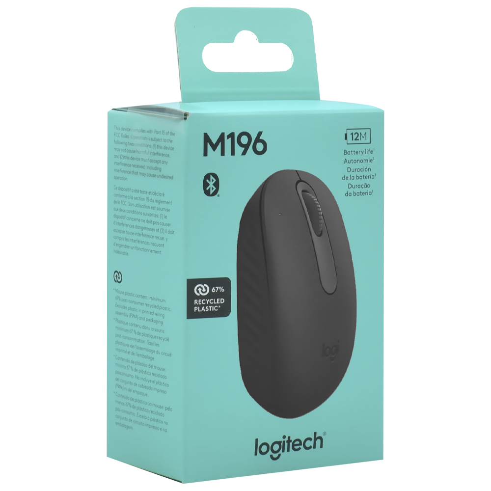 Mouse Logitech M196 / Bluetooth - Graphite (910-007456)