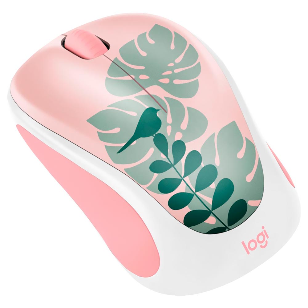 Mouse Logitech M317C Collection Wireless - Rosa / Branco (910-006113)