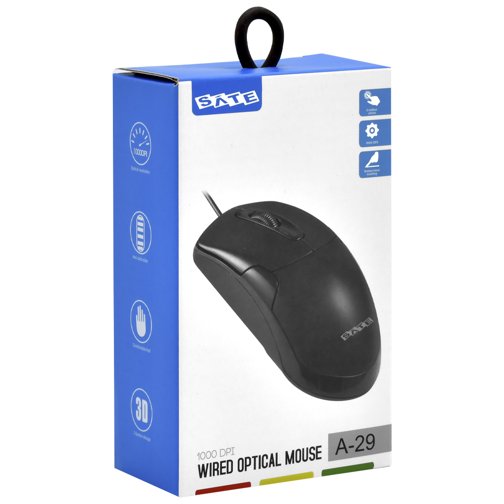 Mouse Satellite A-29 USB - Preto