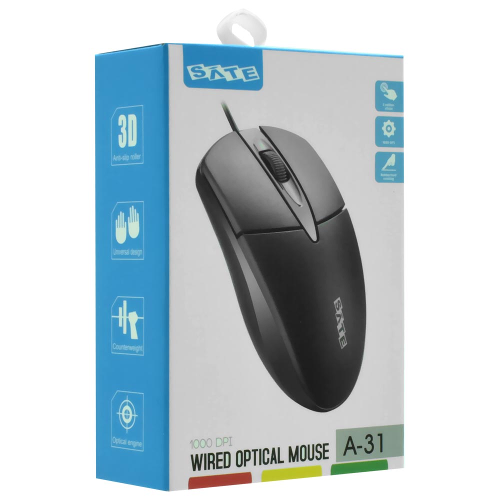 Mouse Satellite A-31 USB - Preto