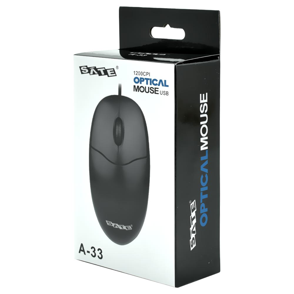 Mouse Satellite A-33 USB - Preto