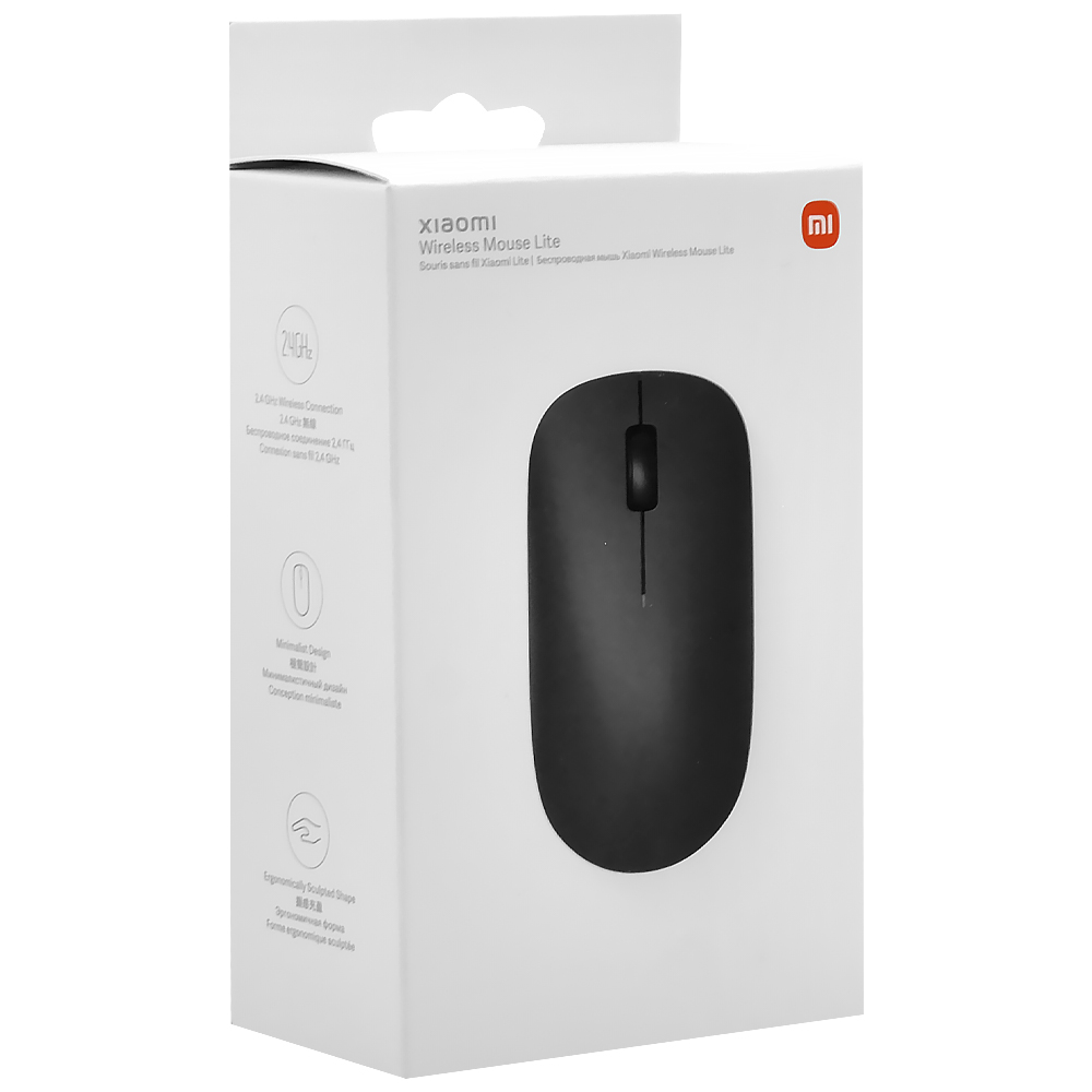 Mouse Xiaomi Mi Lite Wireless - Preto (XMWXSB01YM)