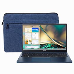 Notebook Acer A315-24PT-R90Z AMD Ryzen 5 7520U Tela Full HD 15.6" / 8GB de RAM / 512GB SSD - Steam Azul (Inglês)